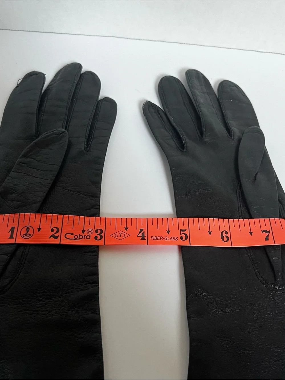 Vintage Van Raalte Silk Lined Long 13” Leather Gloves